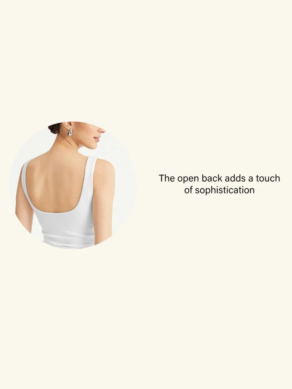 OGL Plantive® Elastic Open Back Bra Tank Dusk Blue Small #A6010 - Picture 9 of 14